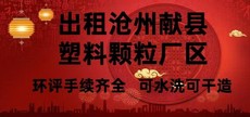  出租沧州献县塑料颗粒手续配套齐全厂区